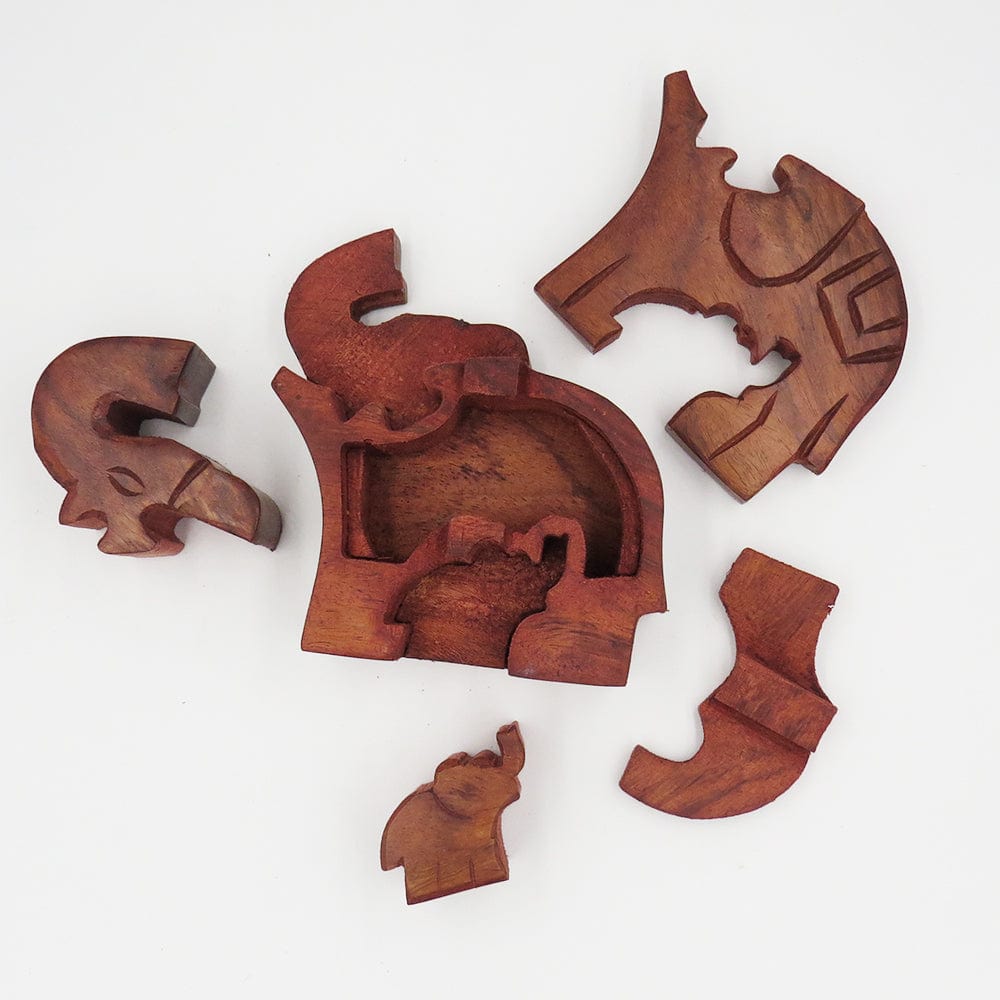 boite cachette puzzle elephant en 3D les enfants adorent