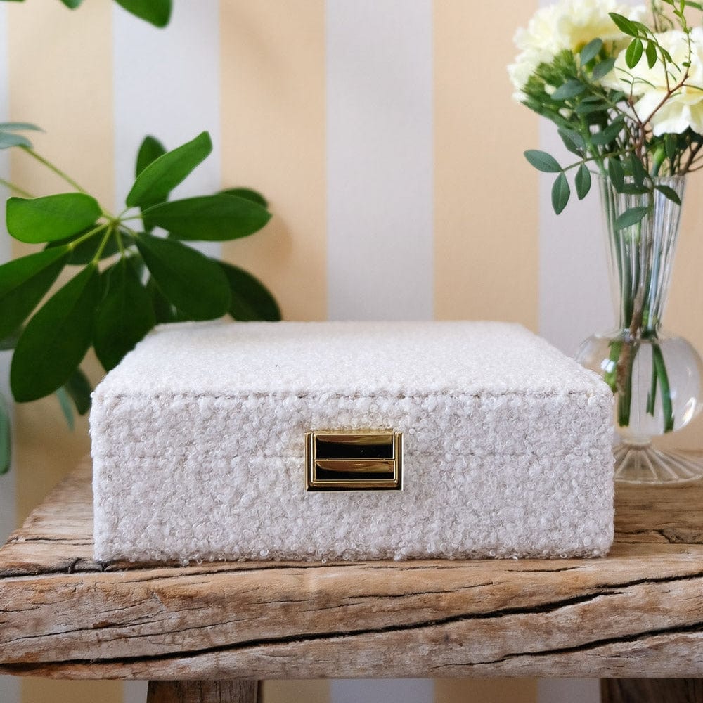 BOX White Anne Teddy Jewelry Box