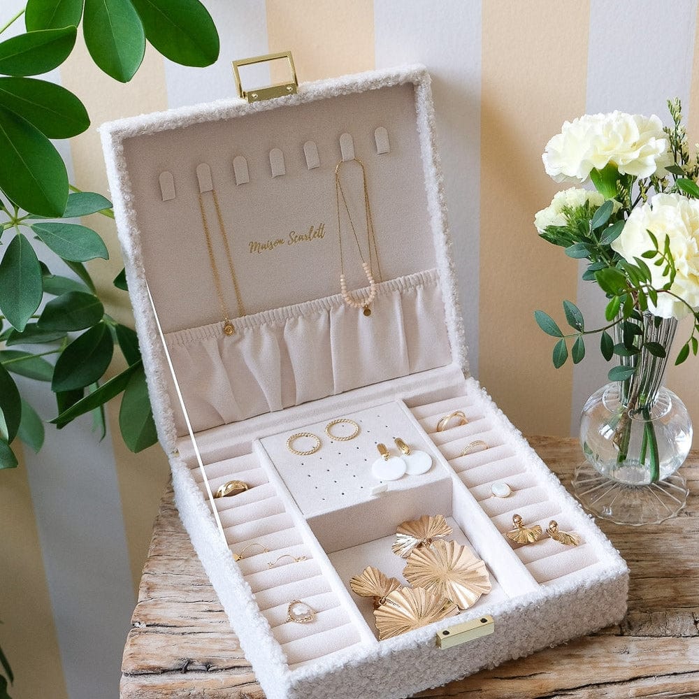 BOX White Anne Teddy Jewelry Box