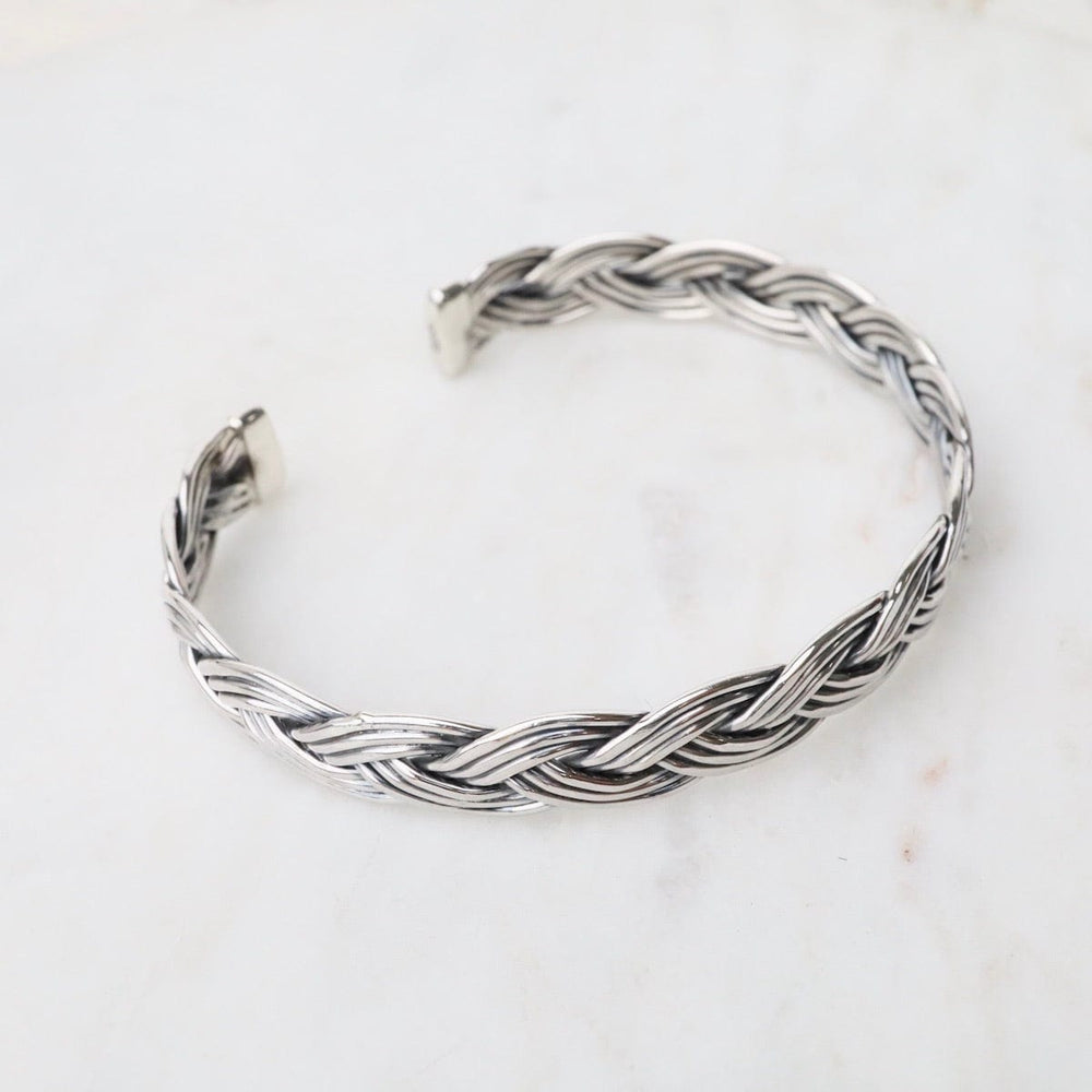 
                  
                    BRC 1/2" 9 Strand Fine Braided Sterling Silver Cuff
                  
                