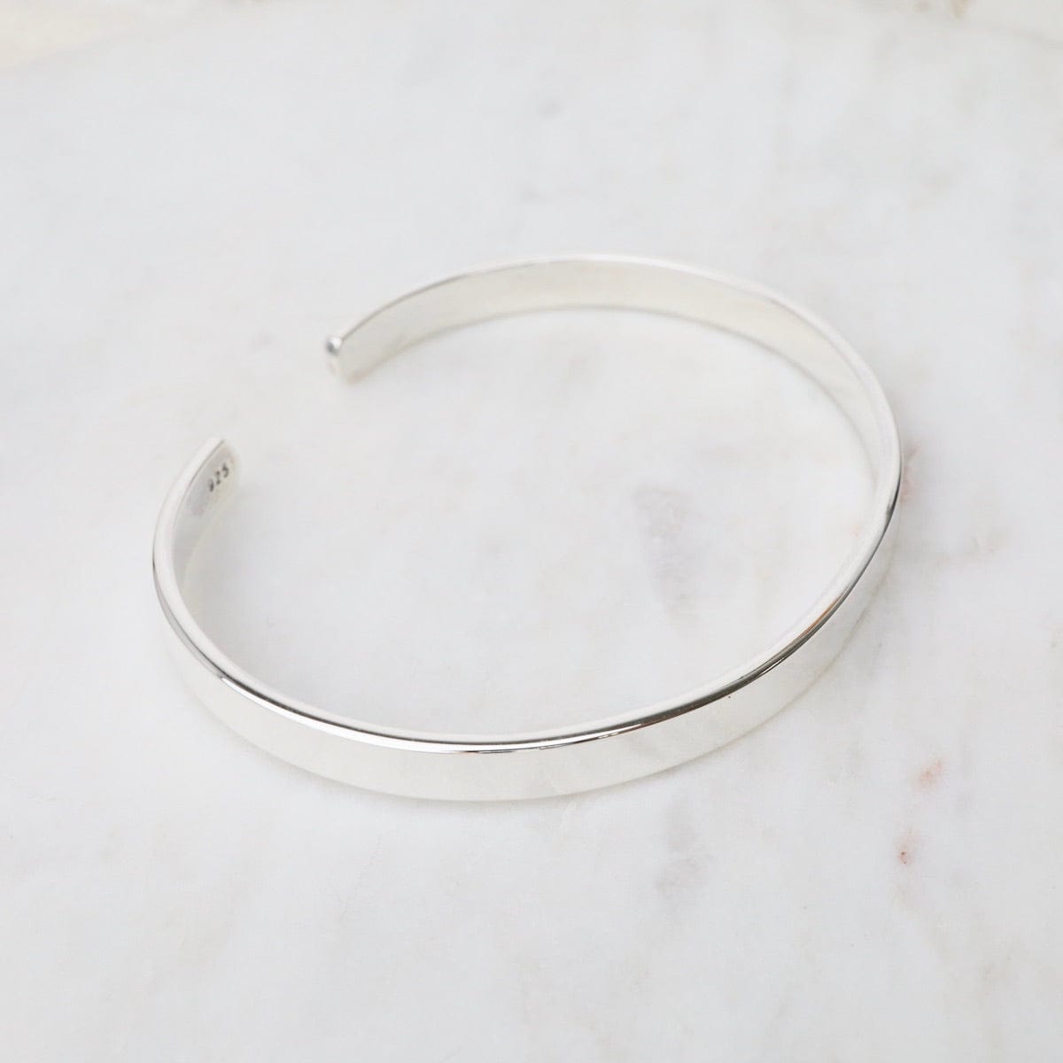 BRC 1/2" Simple Flat Heavy Sterling Silver Cuff