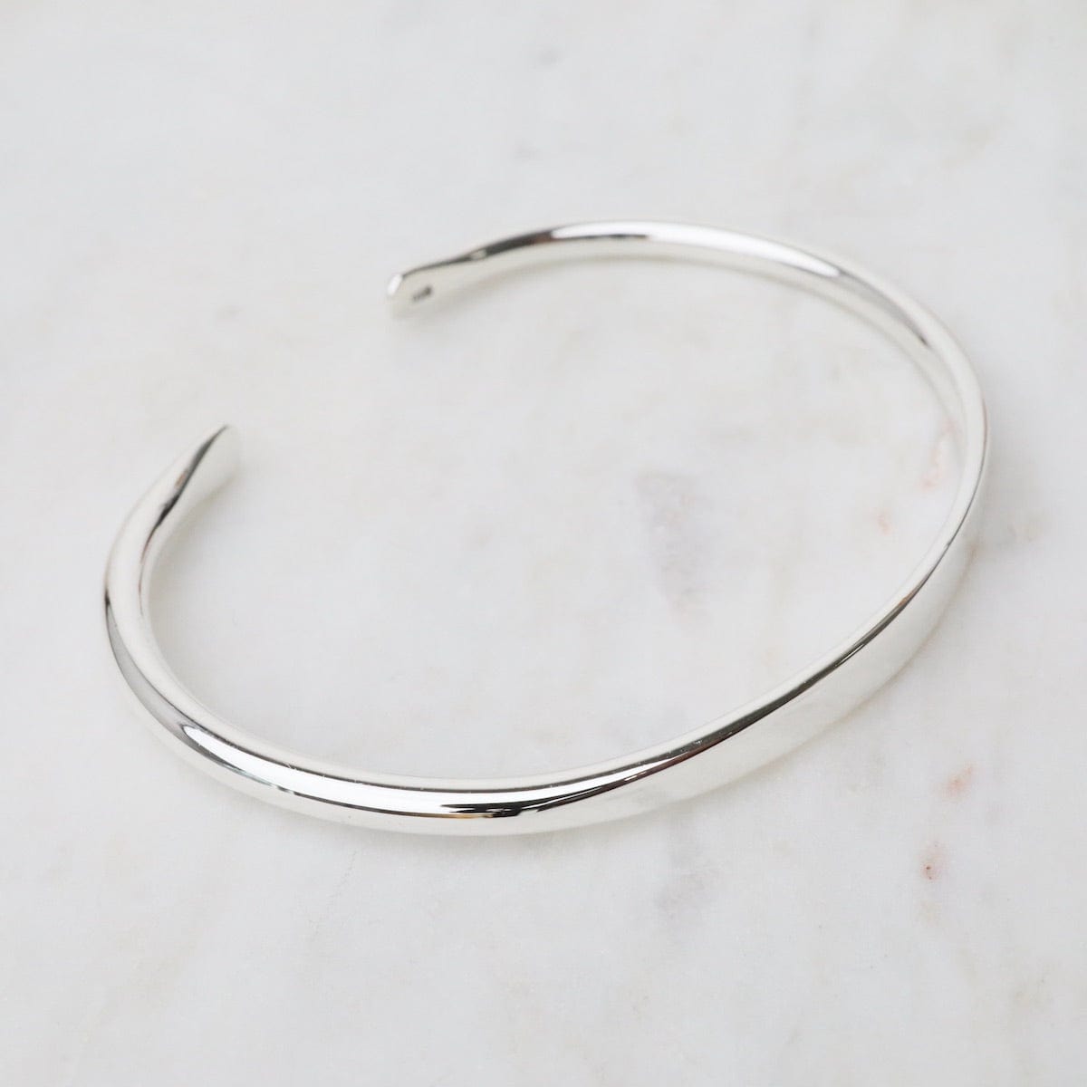 BRC 1/2" Simple Tapered Heavy Sterling Silver Cuff