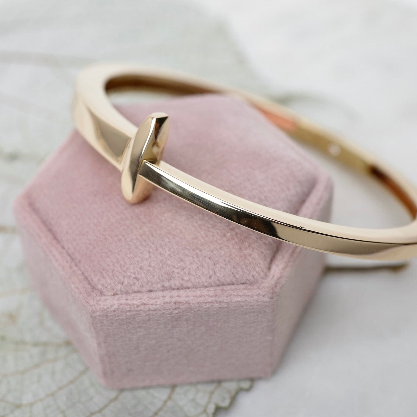 Authentic Cartier 18k Rose Gold Juste un Clou Diamond Nail Bracelet, Size  17 | eBay