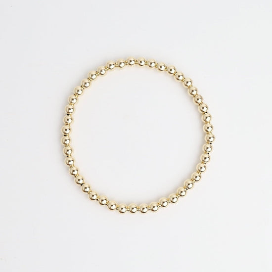 BRC-14K 14k Bead Stretch Bracelet