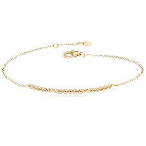 
                      
                        BRC-14K 14k Curved Beaded Bar Bracelet
                      
                    