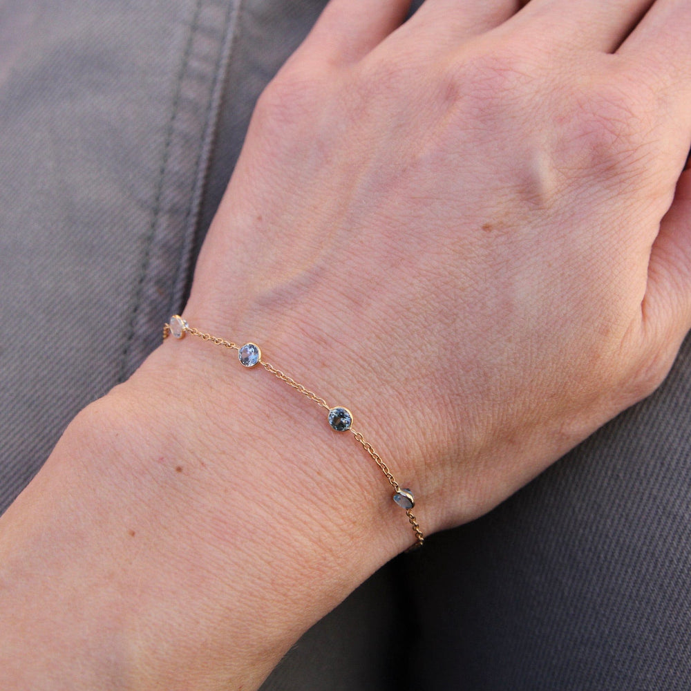 
                      
                        BRC-14K 14k Gold Blue Ombre Station Bracelet
                      
                    