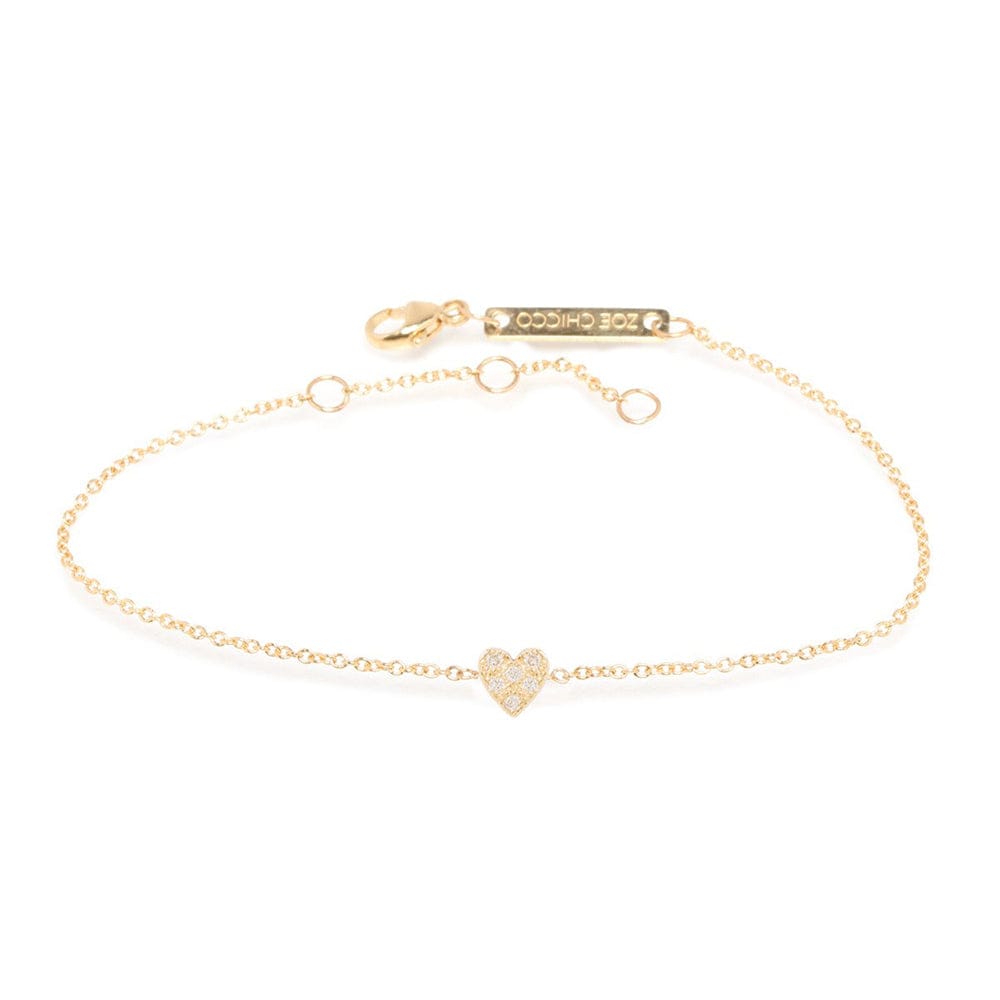 BRC-14K 14K GOLD ITTY BITTY HEART BRACELET