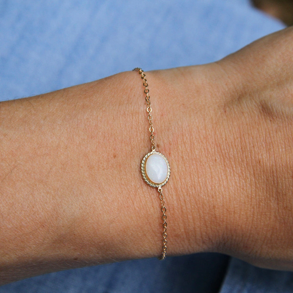 
                      
                        BRC-14K 14k Gold Opal Bracelet
                      
                    