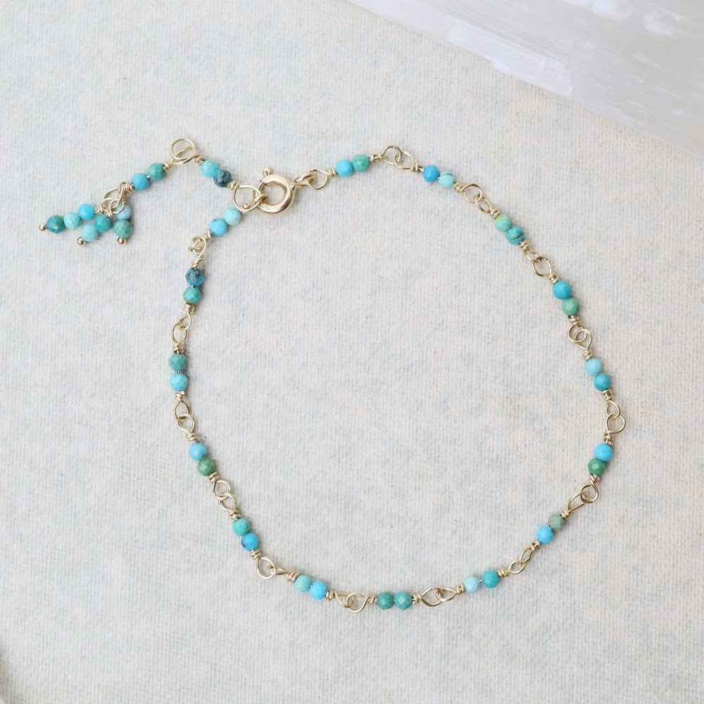 
                      
                        BRC-14K 14k Hand-Tied Natural Turquoise Gemstone Bracelet
                      
                    