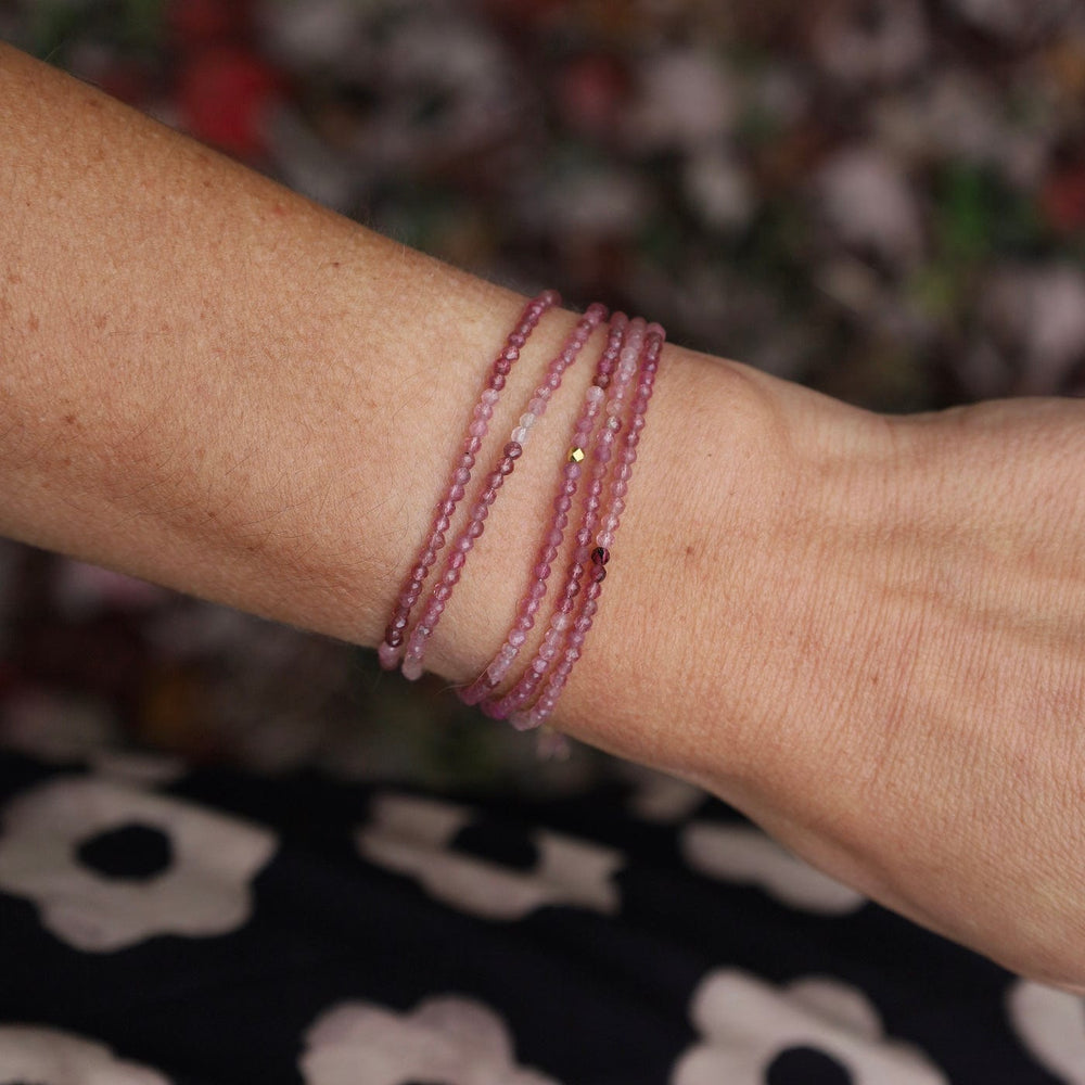 
                      
                        BRC-14K 14k Pink Tourmaline Wrap Bracelet & Necklace
                      
                    