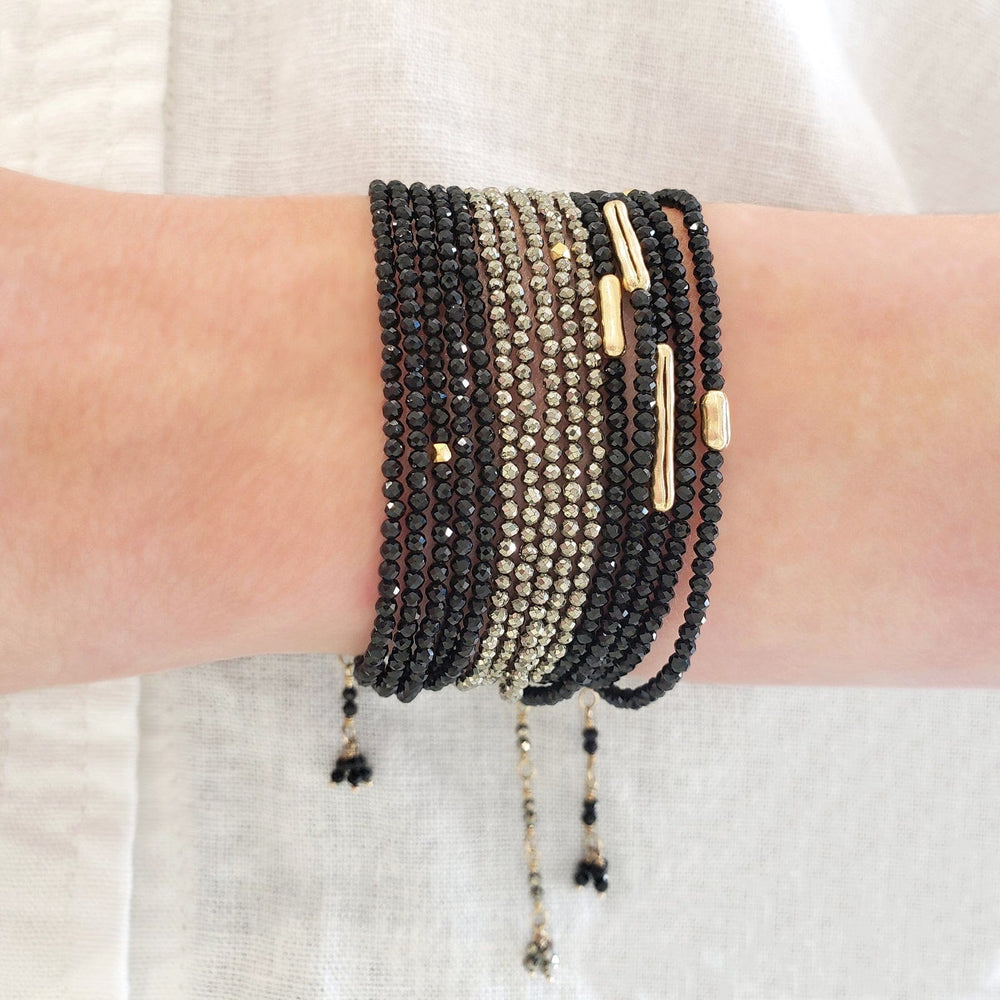 
                  
                    BRC-14K 14k Pyrite Wrap Bracelet & Necklace with 18K Hex Bead
                  
                