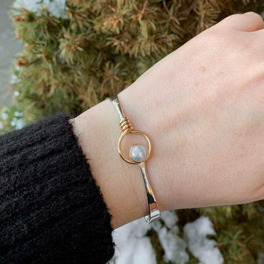 BRC-14K Grand Saratoga Bracelet with Pearl