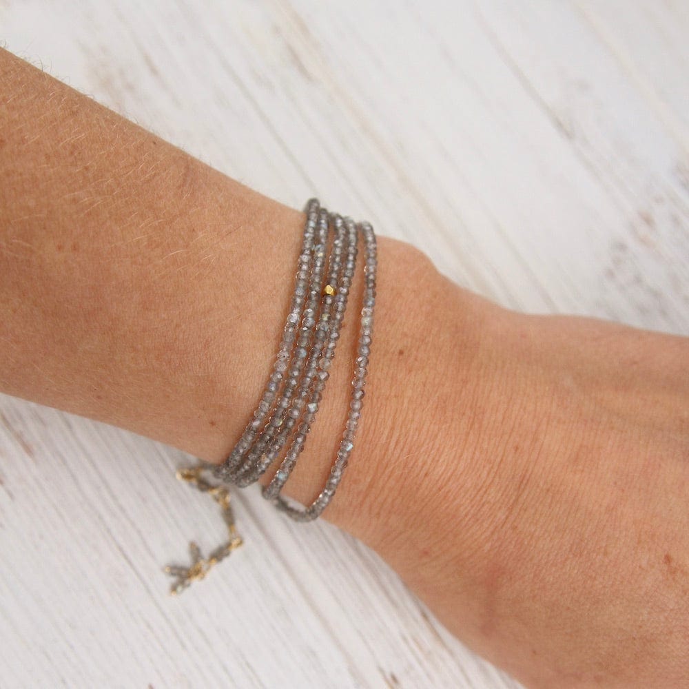 
                  
                    BRC-14K Labradorite Wrap Bracelet & Necklace
                  
                