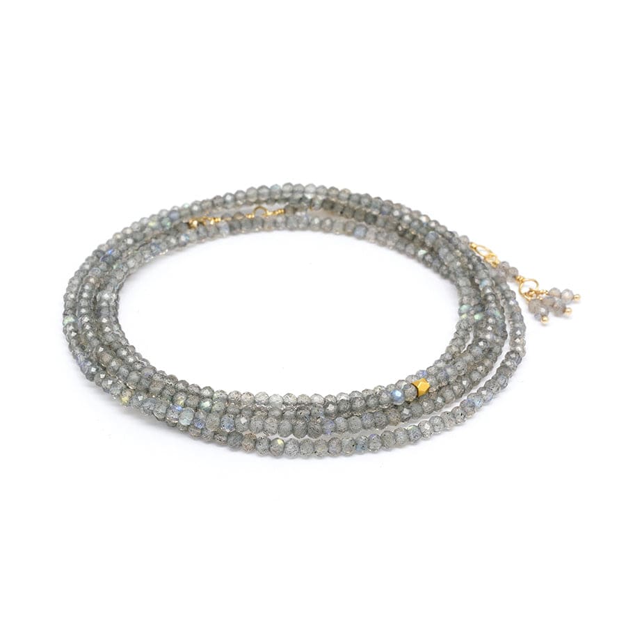 BRC-14K Labradorite Wrap Bracelet & Necklace