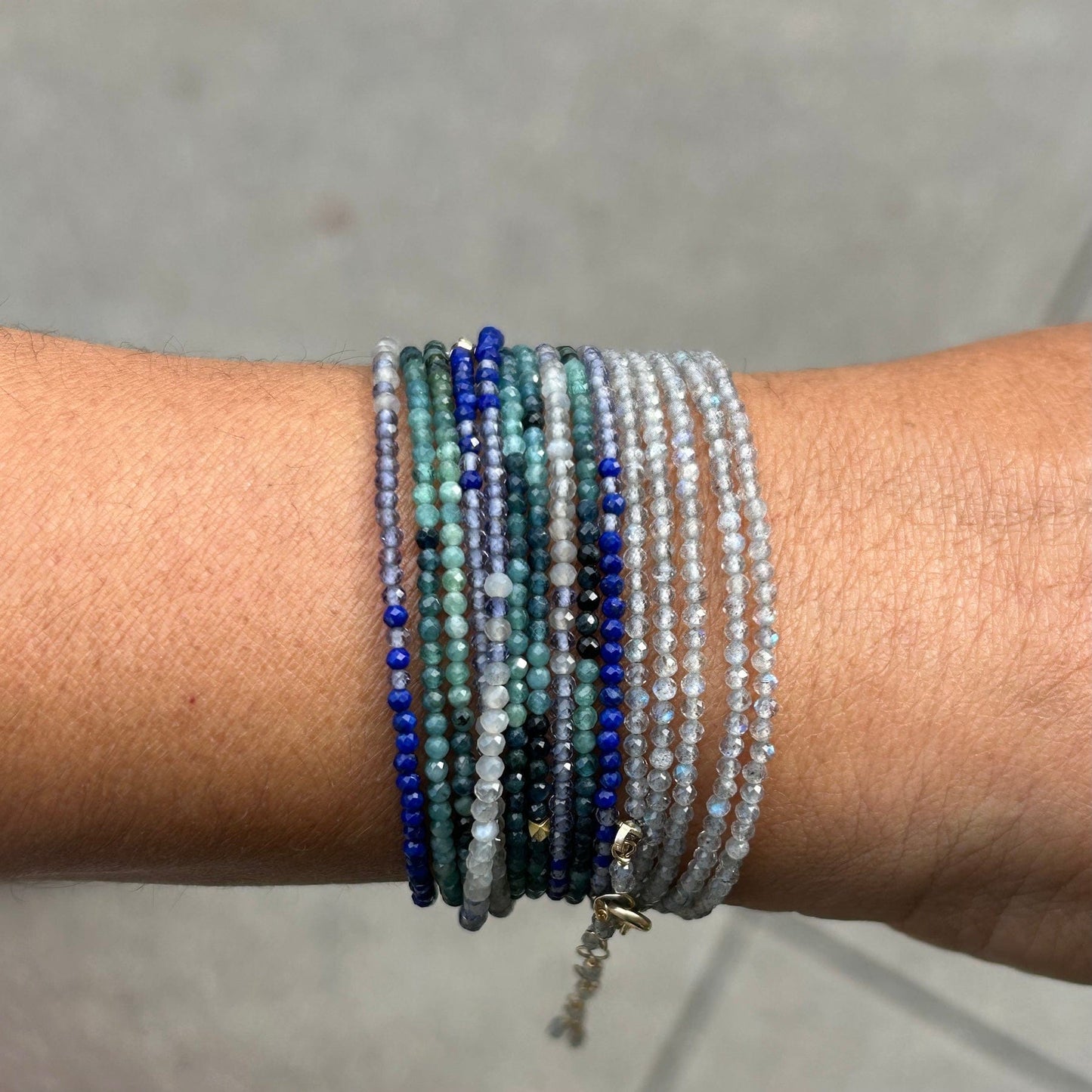 BRC-14K Labradorite Wrap Bracelet & Necklace