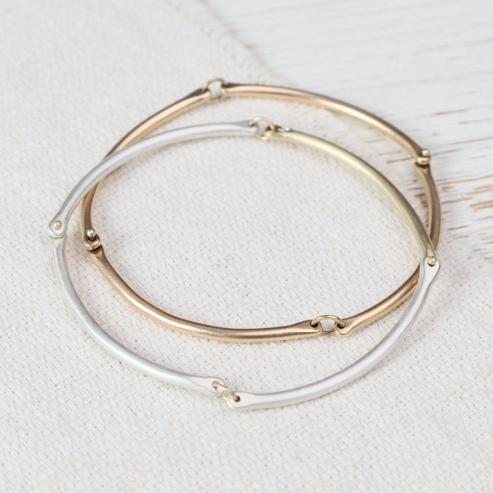 BRC-14K Rivet and Ring Bangle