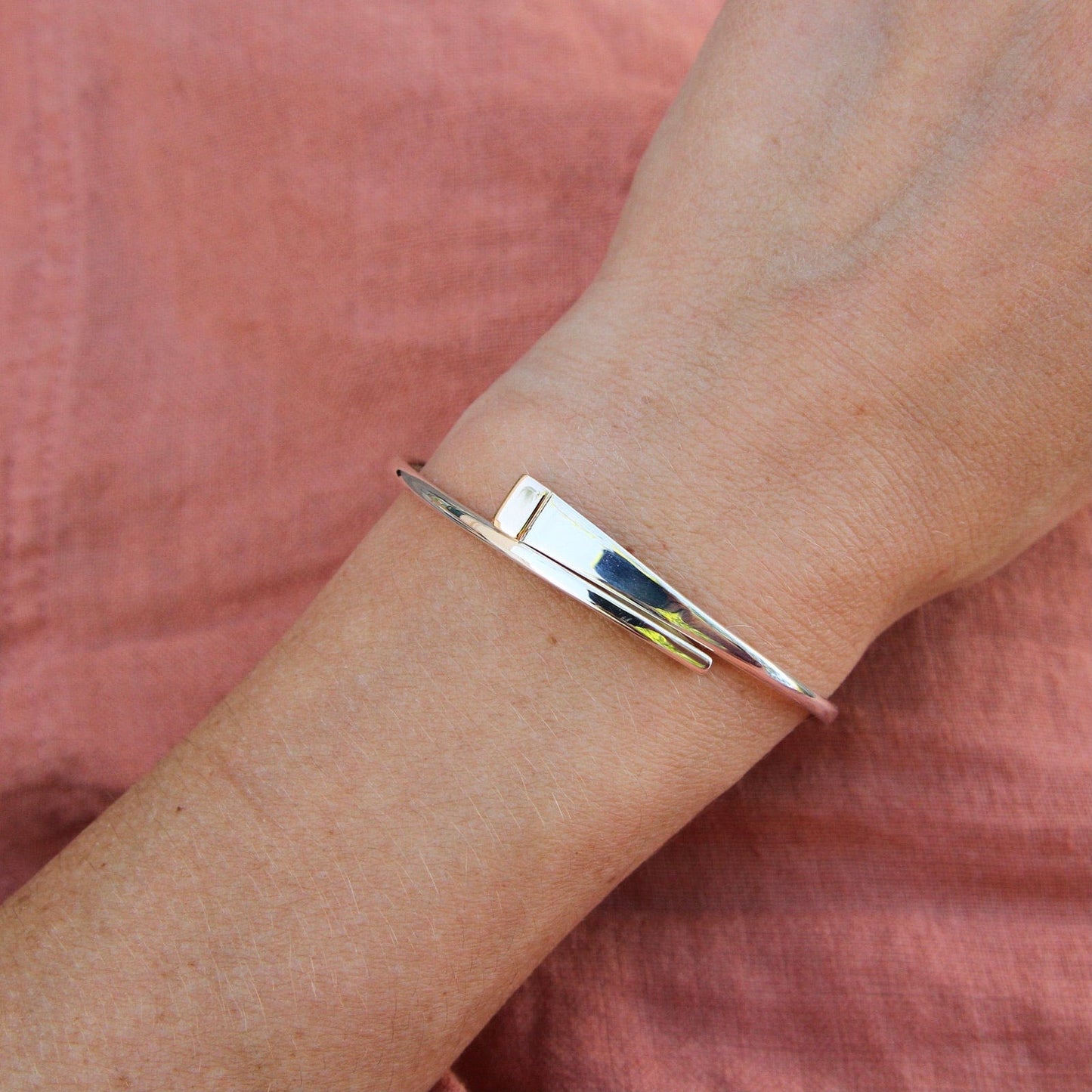 BRC-14K Sashay Swing Bracelet in Sterling Silver & 14k Gold