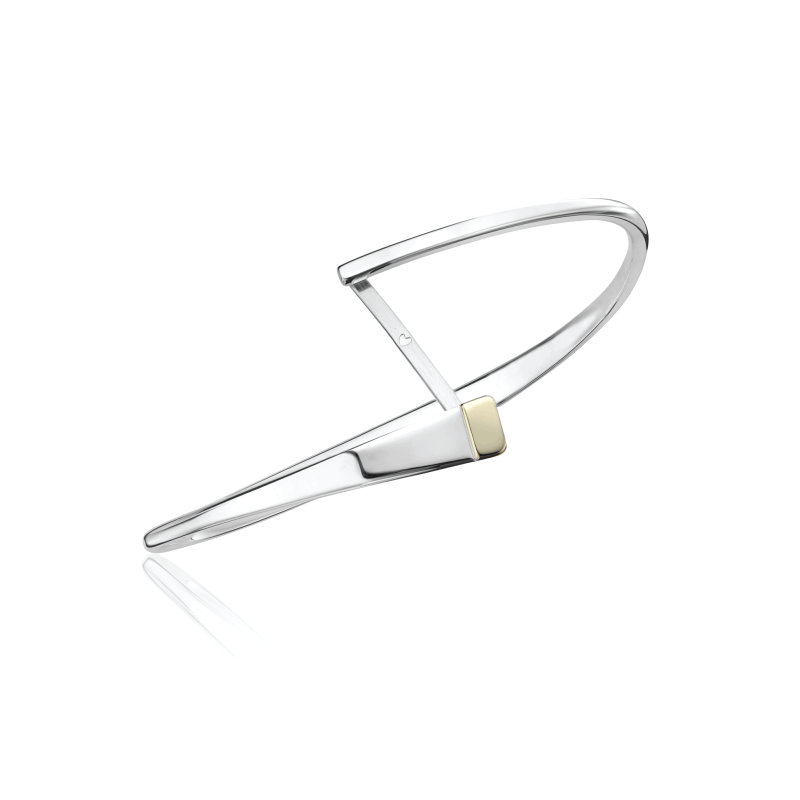 Load image into Gallery viewer, BRC-14K Sashay Swing Bracelet in Sterling Silver &amp;amp; 14k Gold
