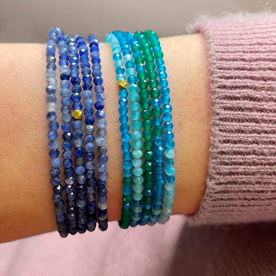 BRC-14K Sodalite Wrap Bracelet & Necklace