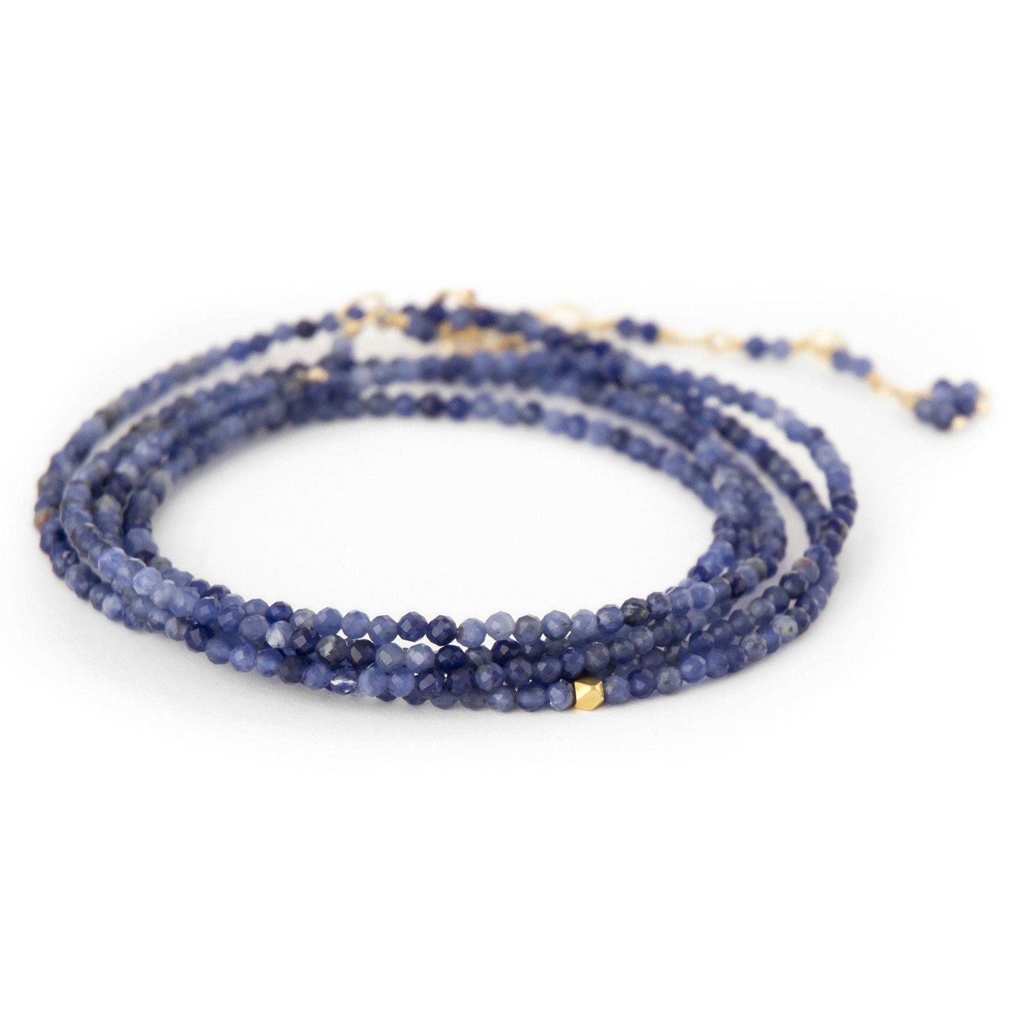 BRC-14K Sodalite Wrap Bracelet & Necklace