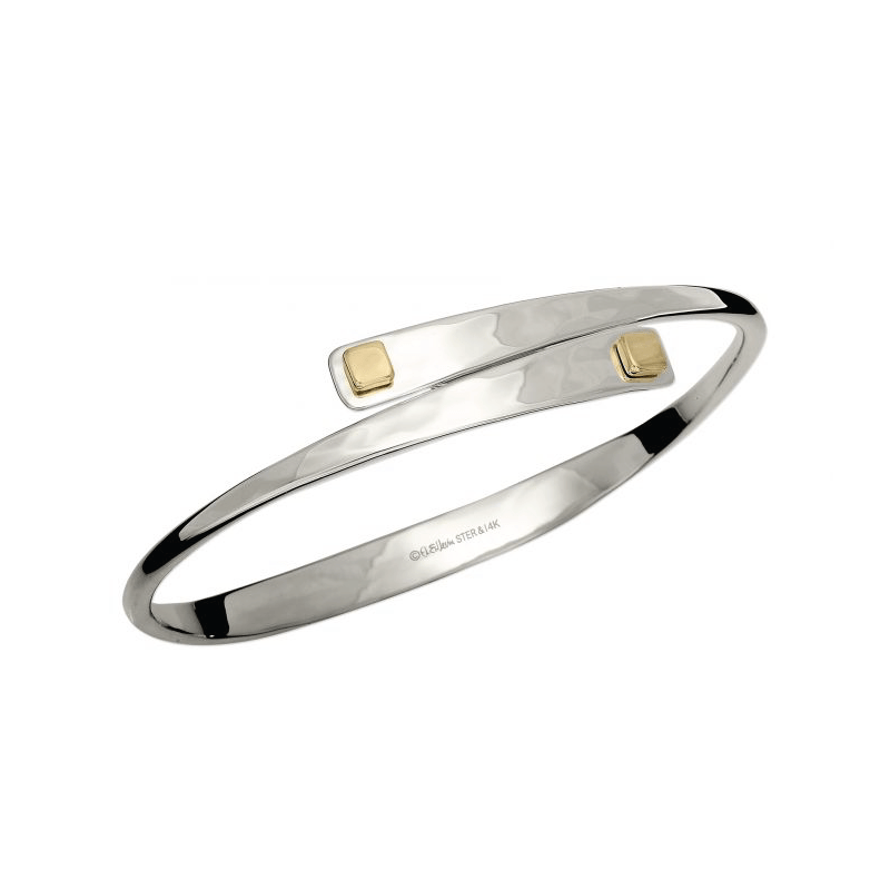 
                      
                        BRC-14K Square Swing Bracelet in Sterling Silver & 14k Gold
                      
                    