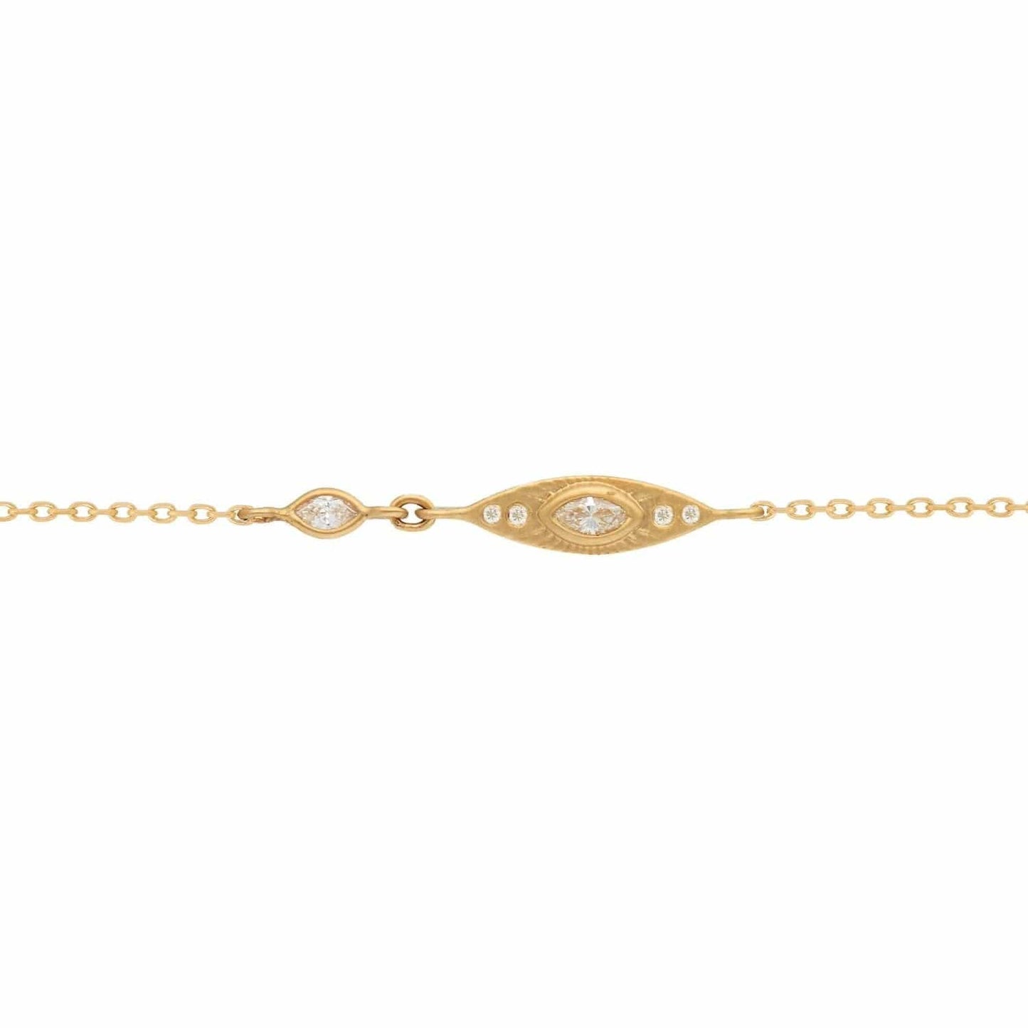 BRC-14K Sun Eye Diamond Bracelet