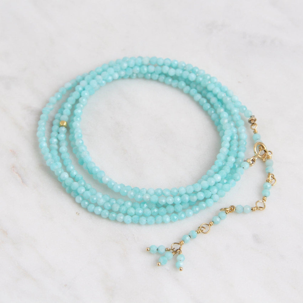 
                      
                        BRC-18K Amazonite Wrap Bracelet & Necklace
                      
                    