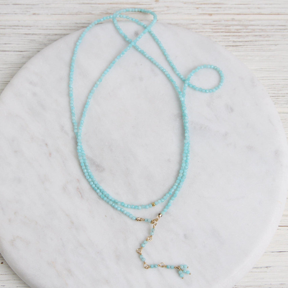 
                      
                        BRC-18K Amazonite Wrap Bracelet & Necklace
                      
                    