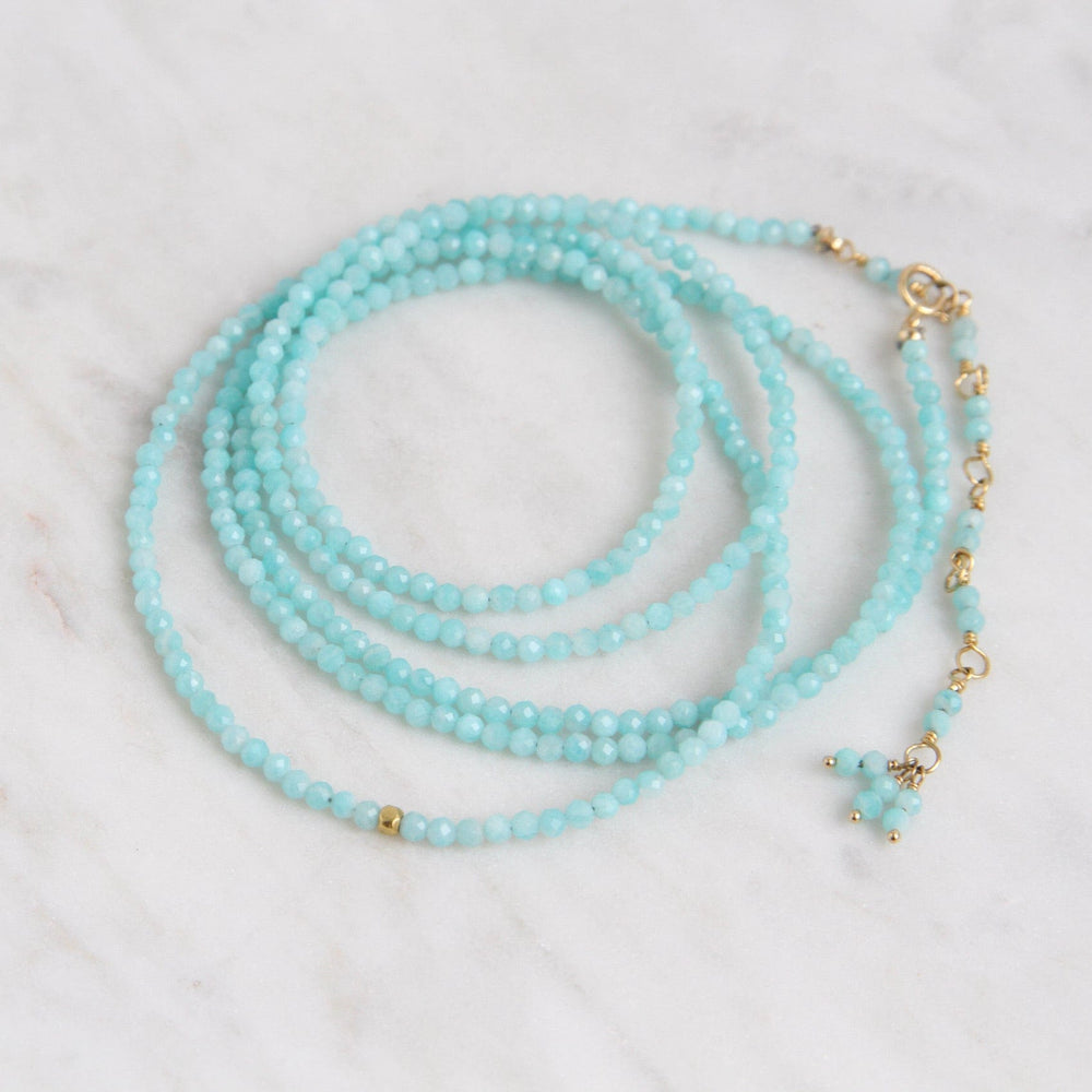 
                      
                        BRC-18K Amazonite Wrap Bracelet & Necklace
                      
                    