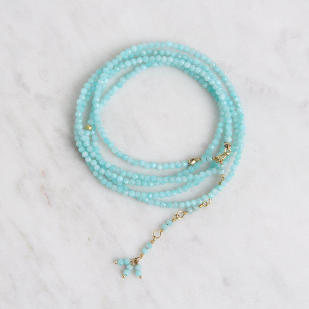 
                      
                        BRC-18K Amazonite Wrap Bracelet & Necklace
                      
                    