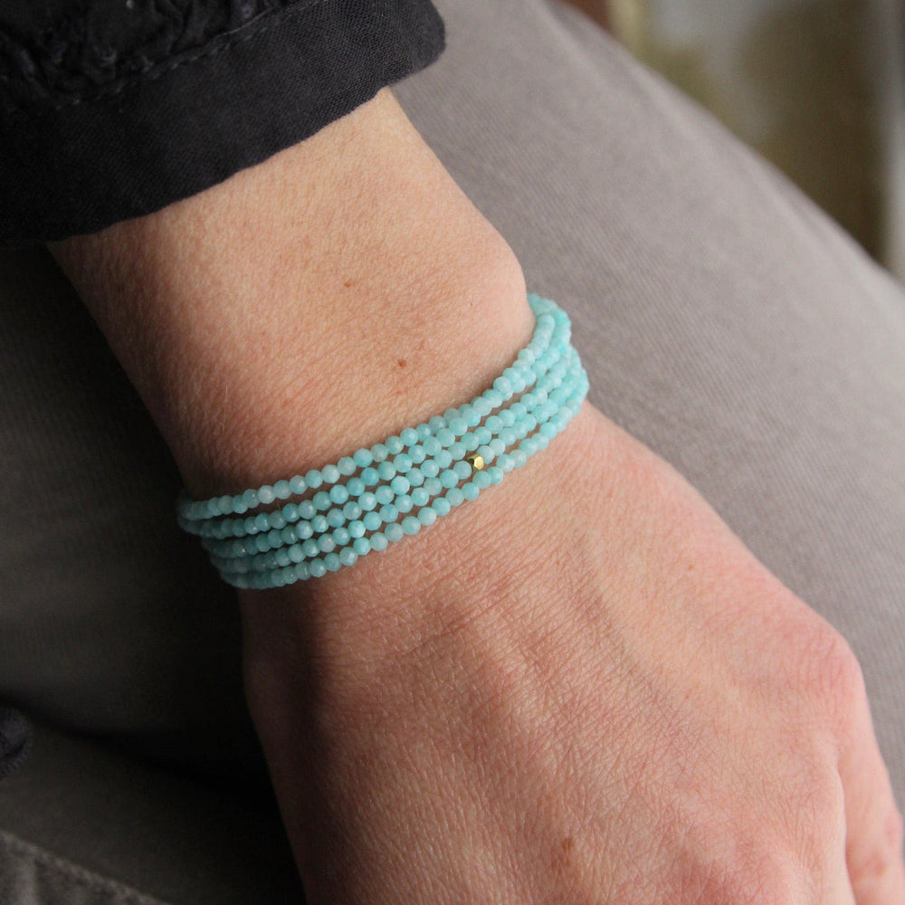 
                      
                        BRC-18K Amazonite Wrap Bracelet & Necklace
                      
                    