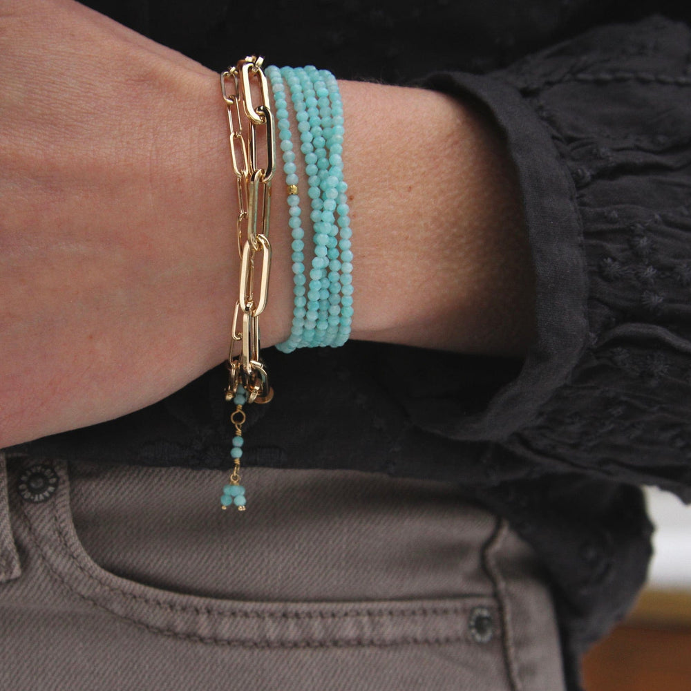 
                      
                        BRC-18K Amazonite Wrap Bracelet & Necklace
                      
                    