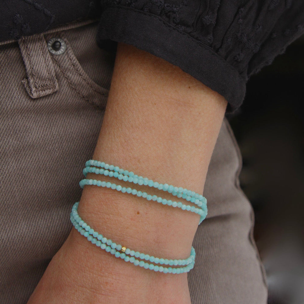 
                      
                        BRC-18K Amazonite Wrap Bracelet & Necklace
                      
                    