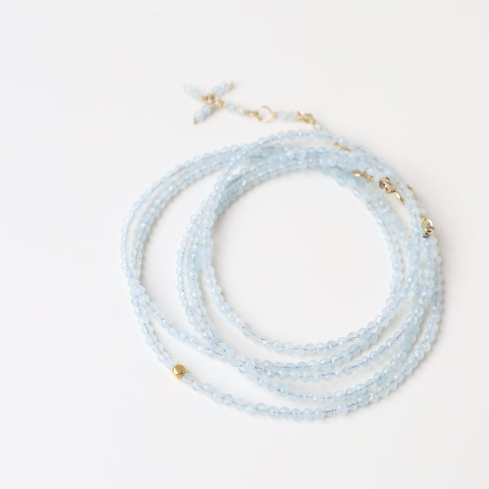 
                      
                        BRC-18K Aquamarine Wrap Bracelet & Necklace
                      
                    