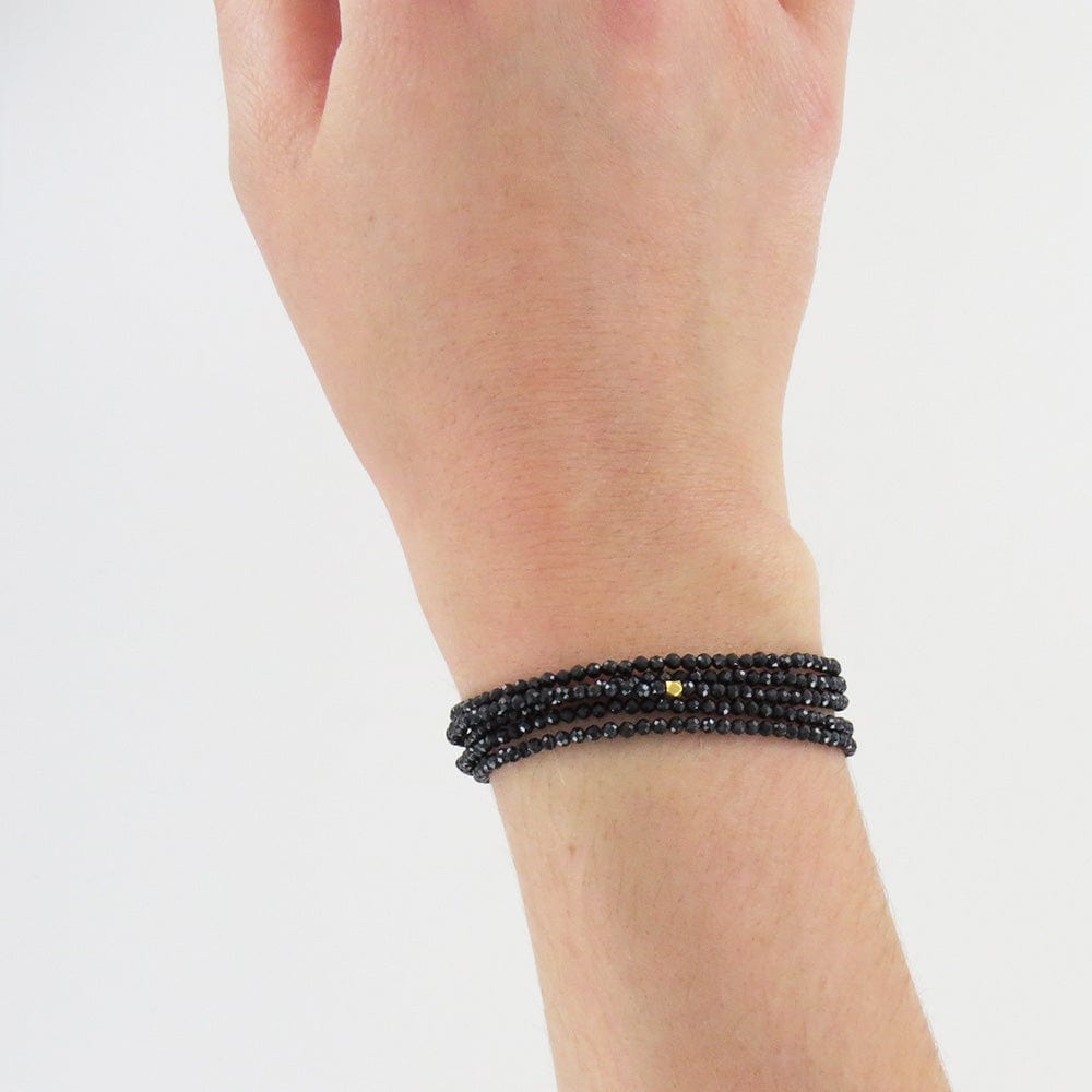 
                      
                        BRC-18K Black Spinel Wrap Bracelet & Necklace
                      
                    