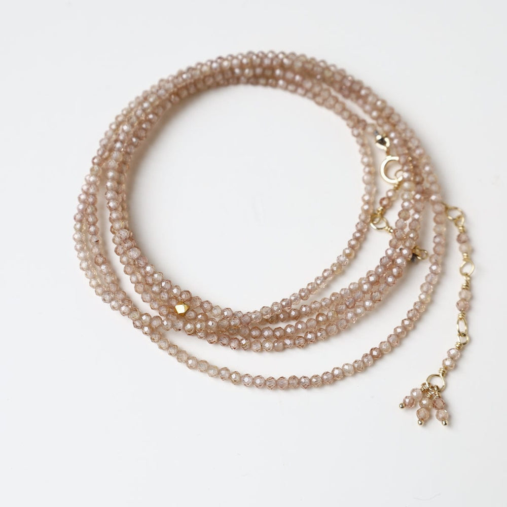 
                      
                        BRC-18K Brown Zircon Wrap Bracelet & Necklace
                      
                    