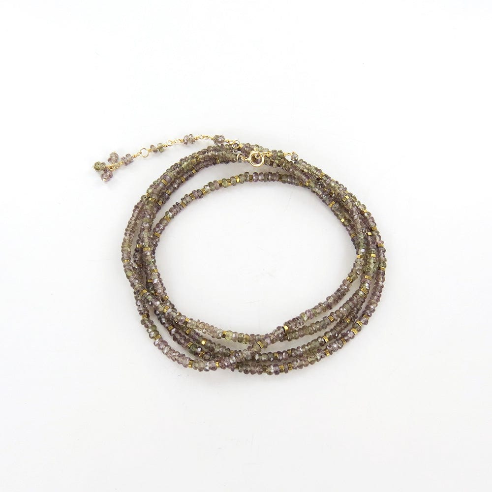 
                      
                        BRC-18K Confetti Champagne Garnet Wrap Bracelet & Necklace
                      
                    