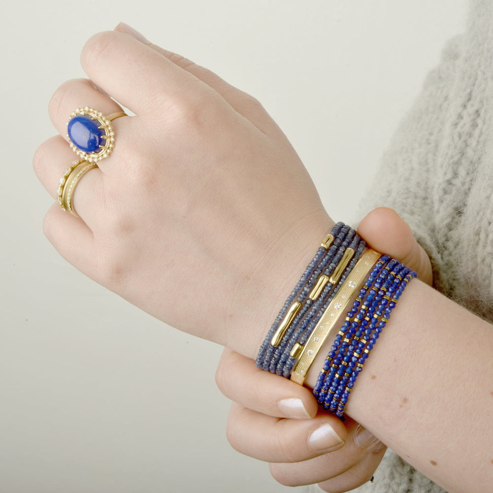 
                      
                        BRC-18K Confetti Lapis Bead Wrap Bracelet & Necklace
                      
                    