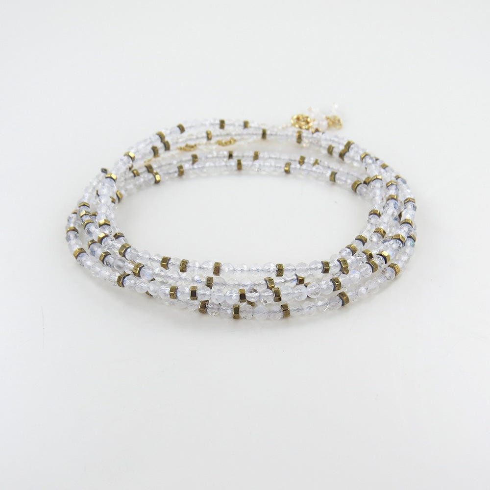 
                      
                        BRC-18K Confetti Moonstone Wrap Bracelet & Necklace
                      
                    