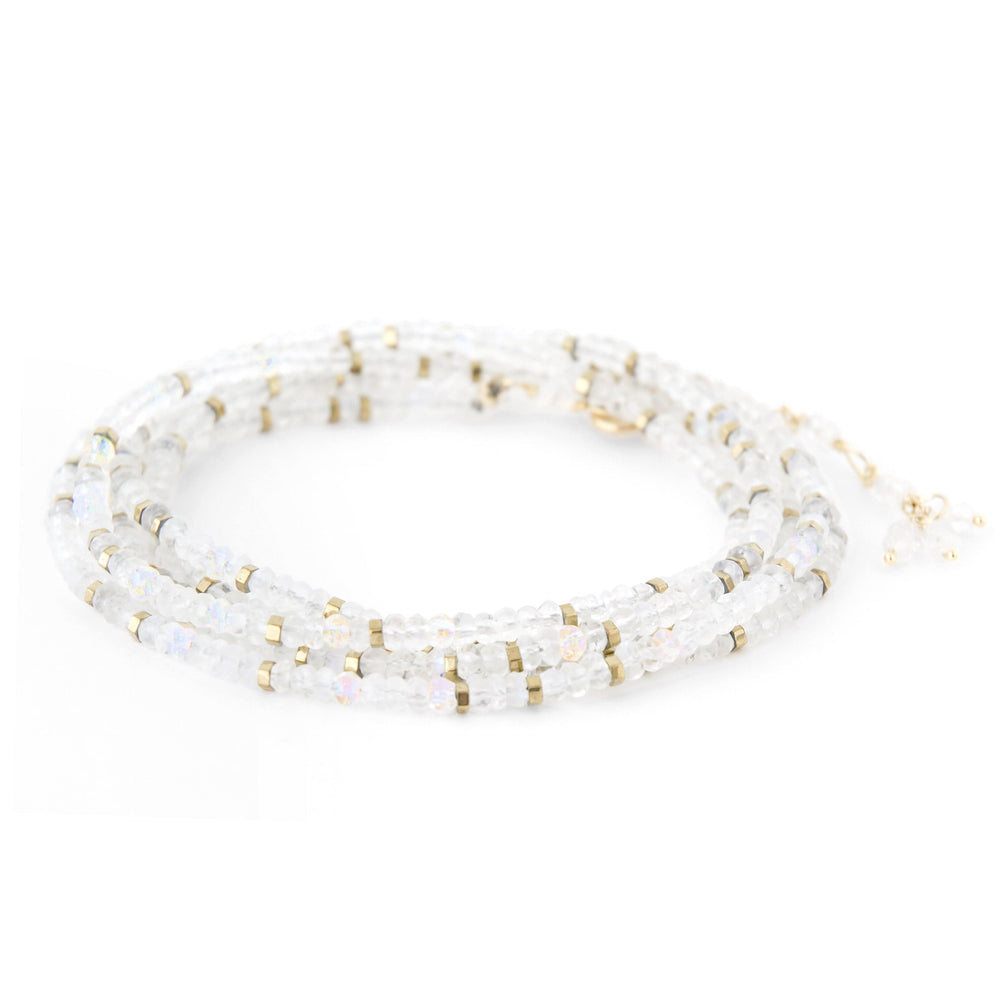 
                  
                    BRC-18K Confetti Moonstone Wrap Bracelet & Necklace
                  
                