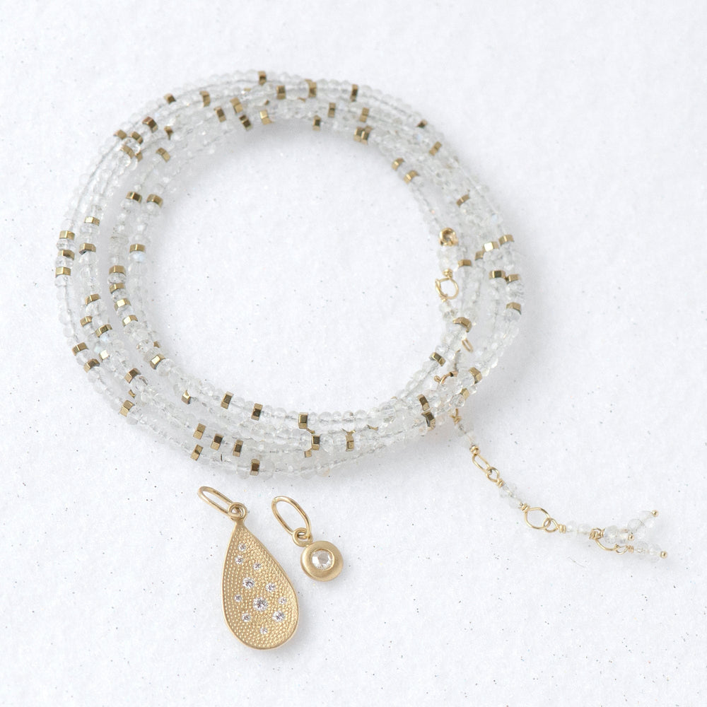 
                  
                    BRC-18K Confetti Moonstone Wrap Bracelet & Necklace
                  
                