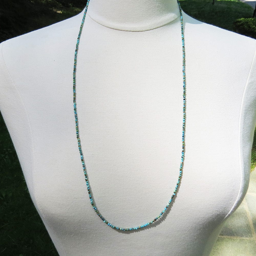 BRC-18K Confetti Turquoise Wrap Bracelet & Necklace