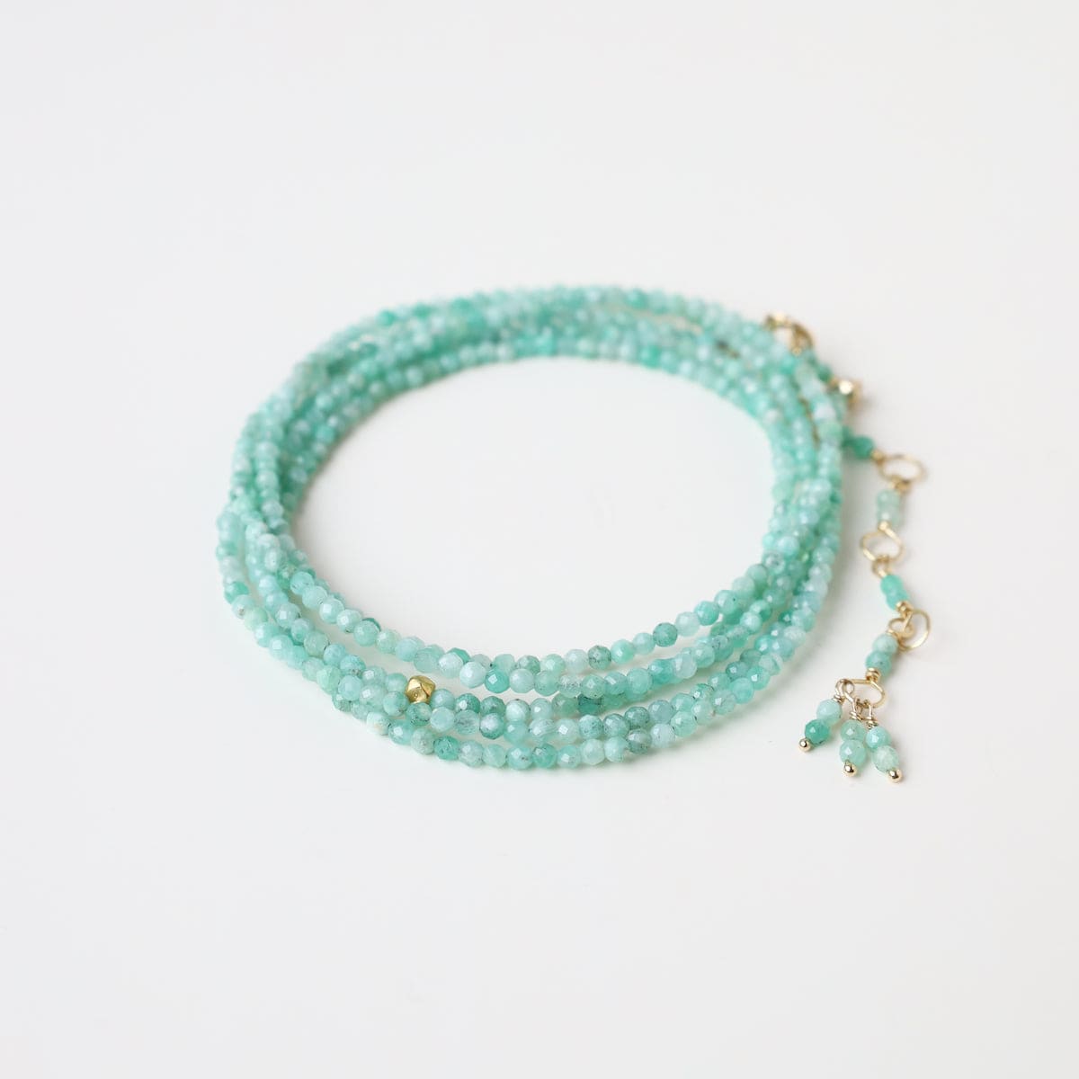 BRC-18K Emerald Wrap Bracelet & Necklace