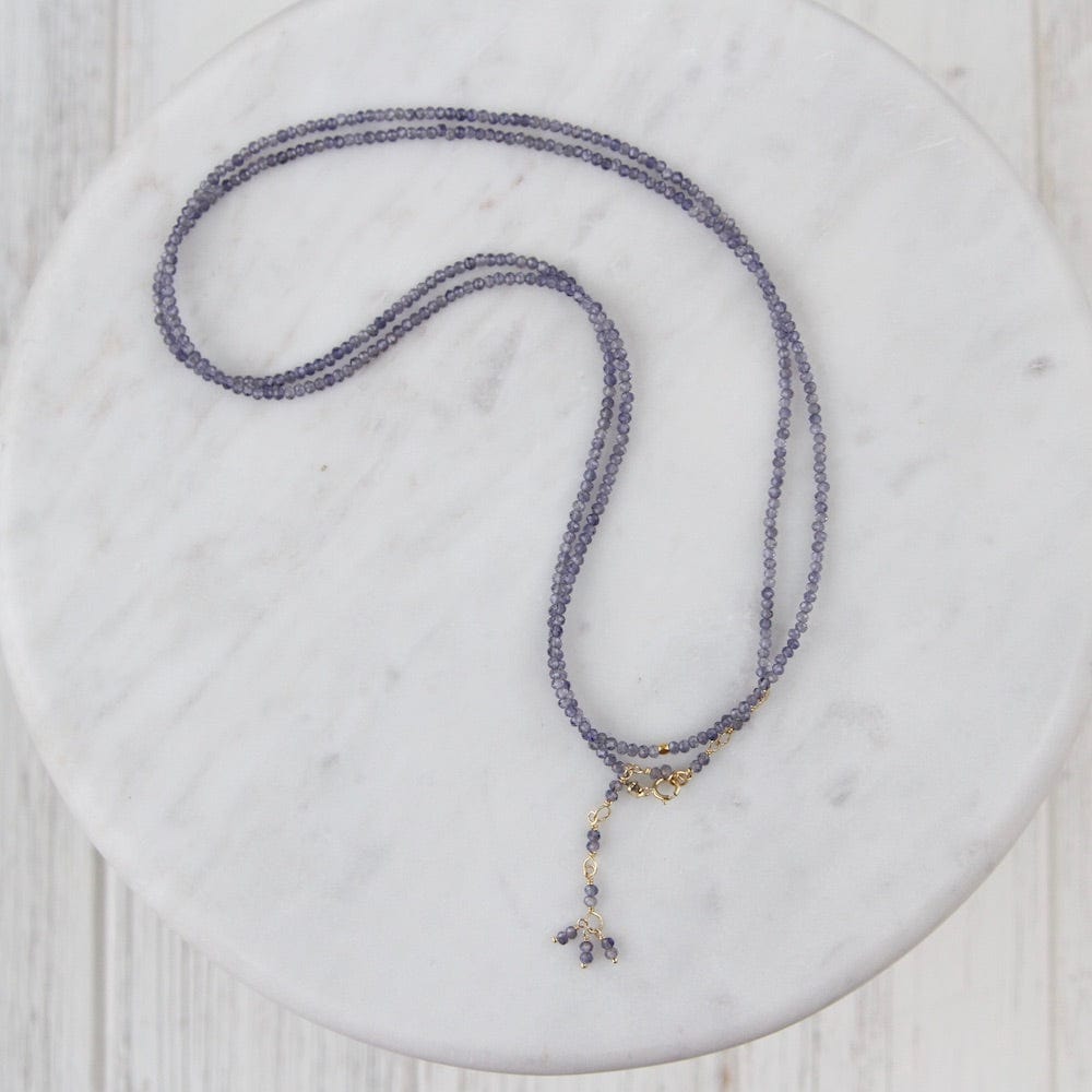 
                  
                    BRC-18K Iolite Wrap Bracelet & Necklace
                  
                