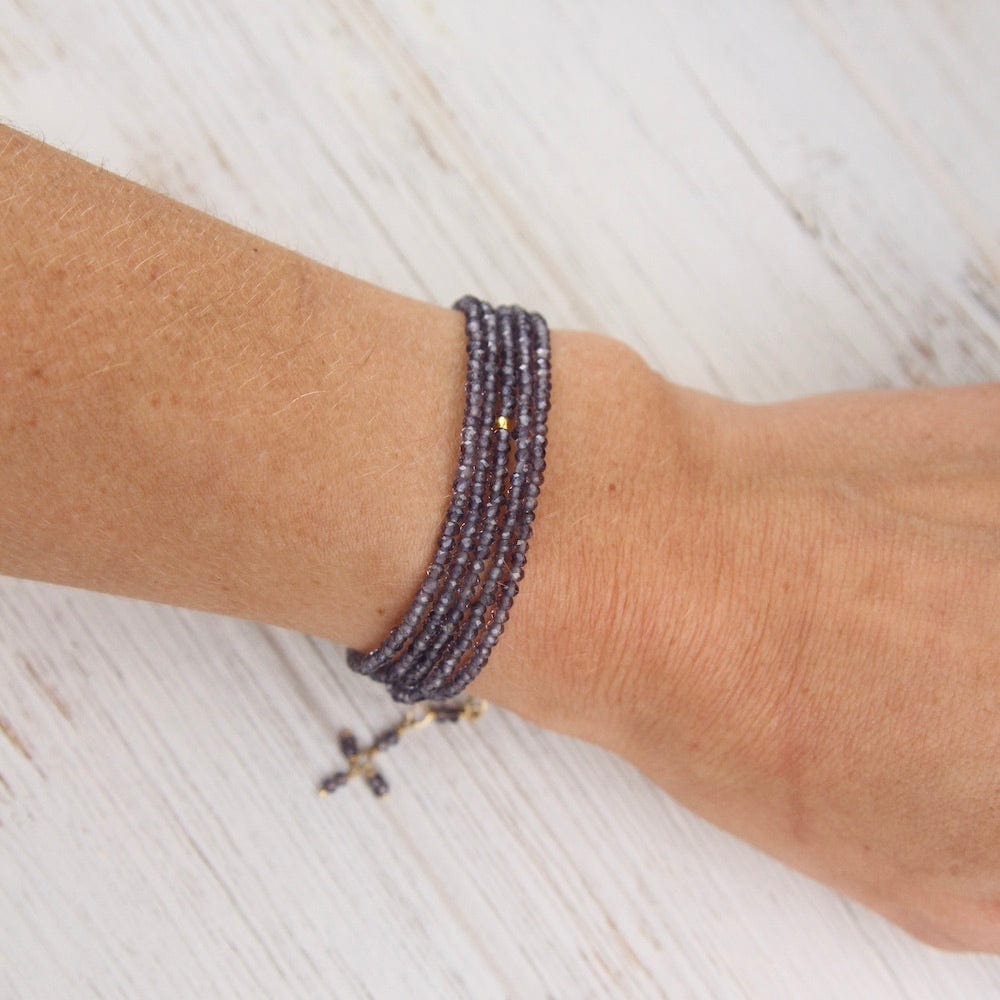 
                  
                    BRC-18K Iolite Wrap Bracelet & Necklace
                  
                