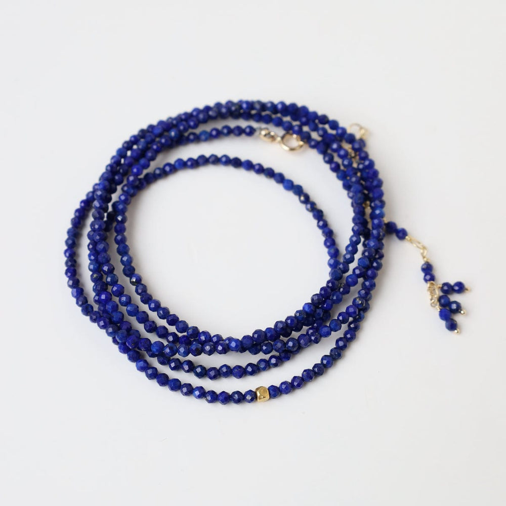 
                      
                        BRC-18K Lapis Wrap Bracelet & Necklace
                      
                    