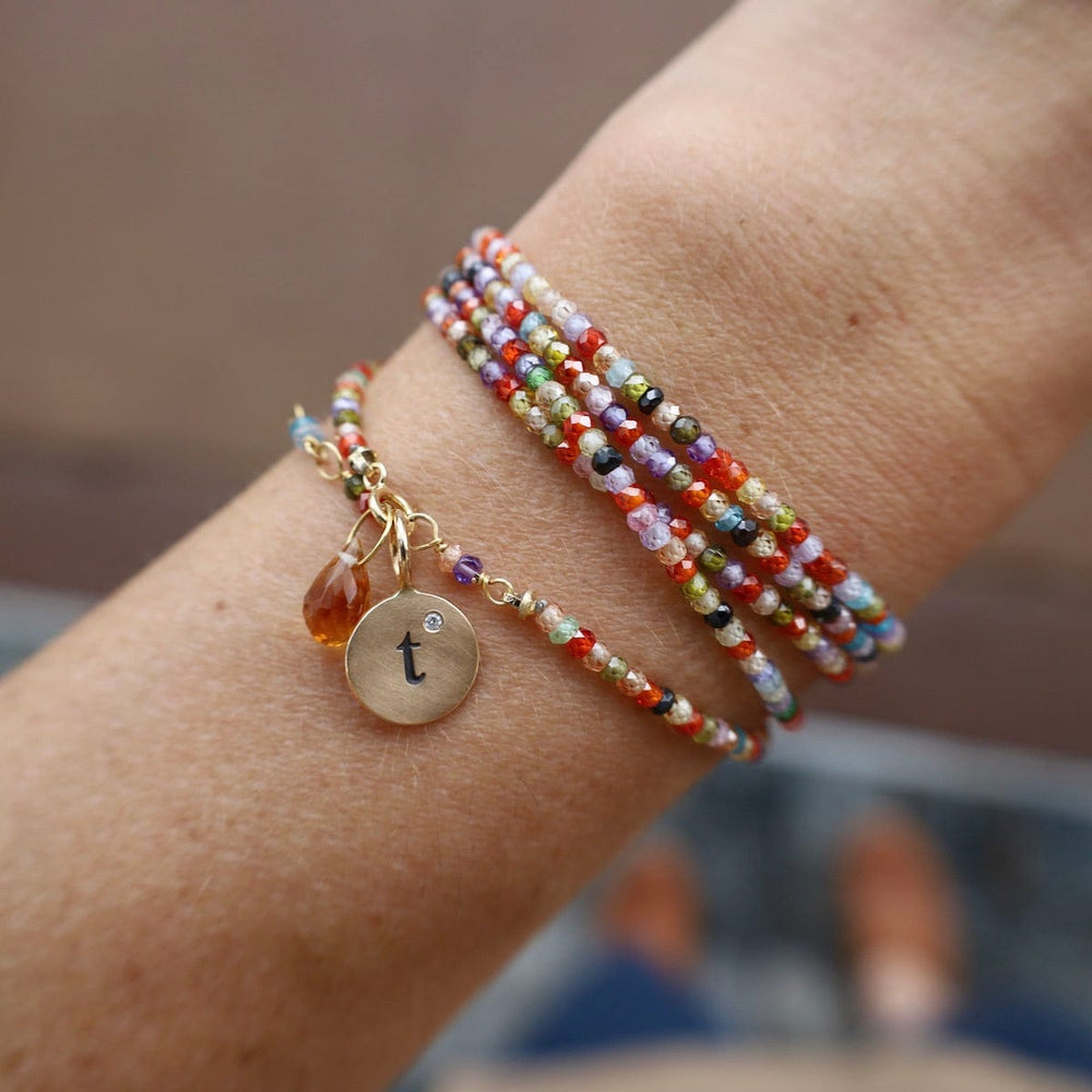 
                  
                    BRC-18K Multi Colored CZ Wrap Bracelet & Necklace
                  
                