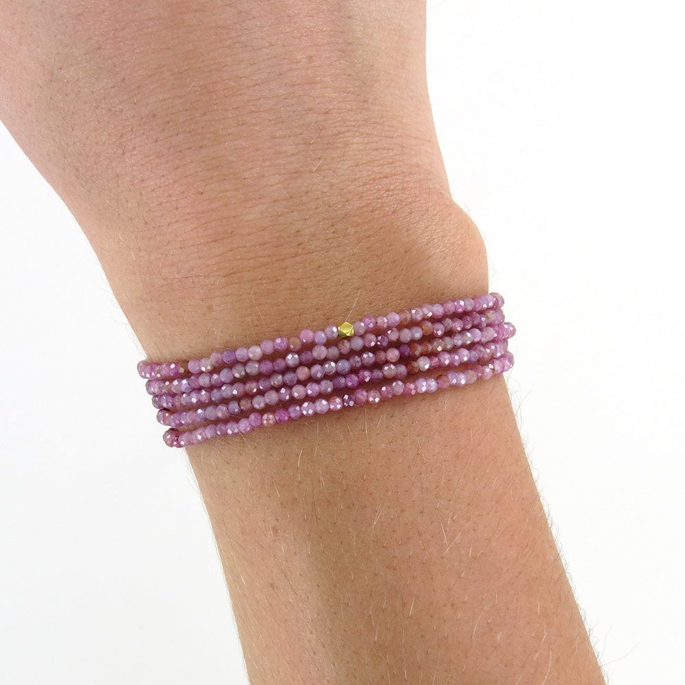 
                      
                        BRC-18K Multi Pink Ruby Wrap Bracelet & Necklace
                      
                    