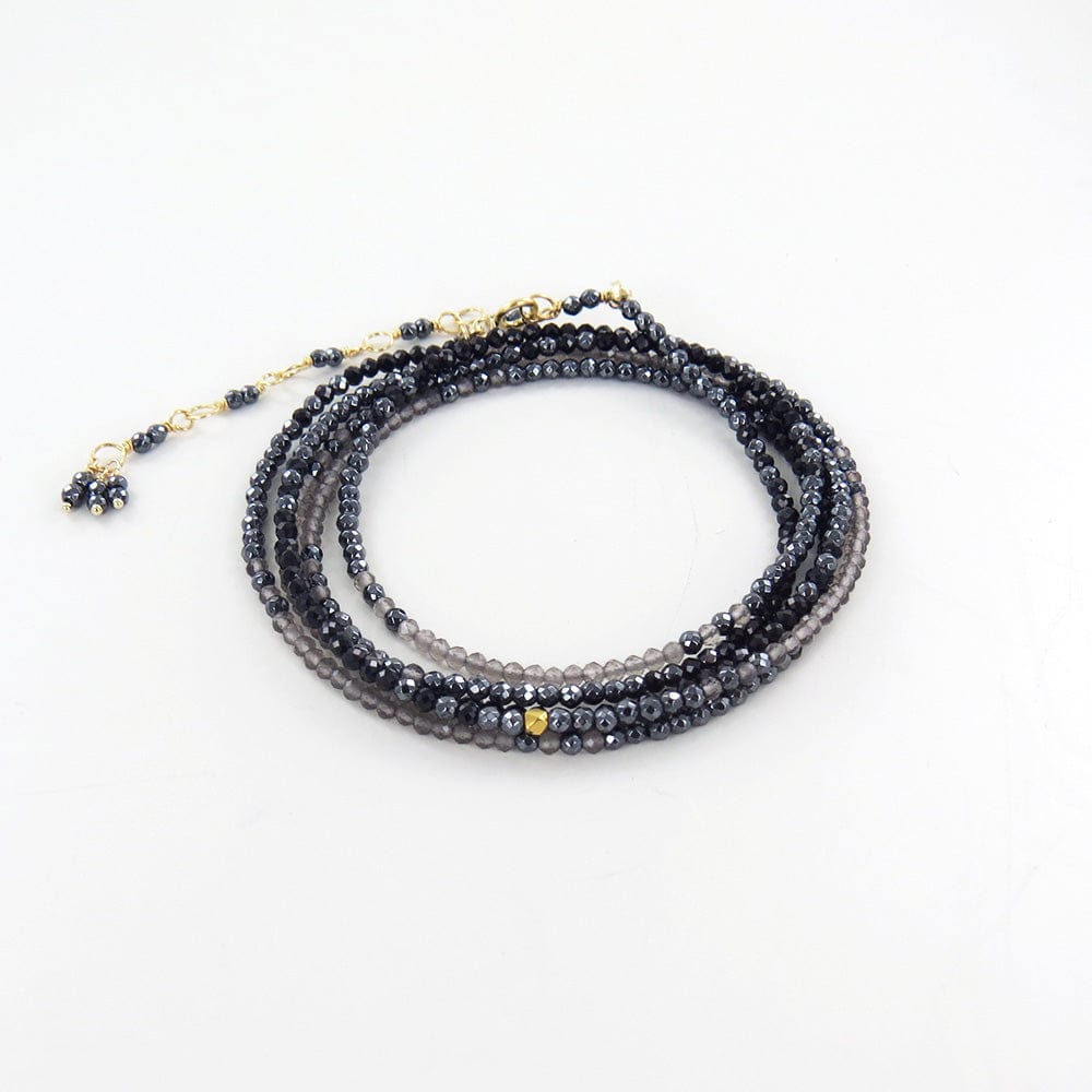 
                      
                        BRC-18K Ombre Black Wrap Bracelet & Necklace
                      
                    