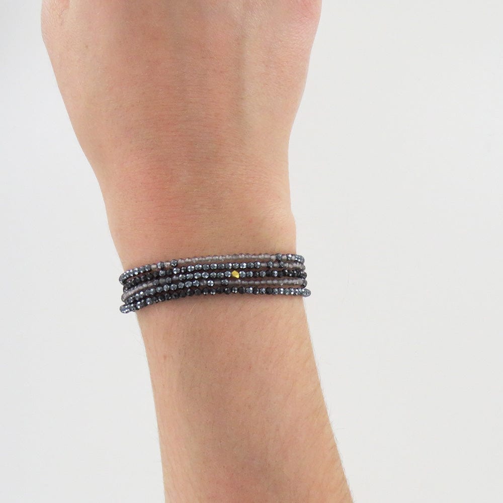 
                      
                        BRC-18K Ombre Black Wrap Bracelet & Necklace
                      
                    